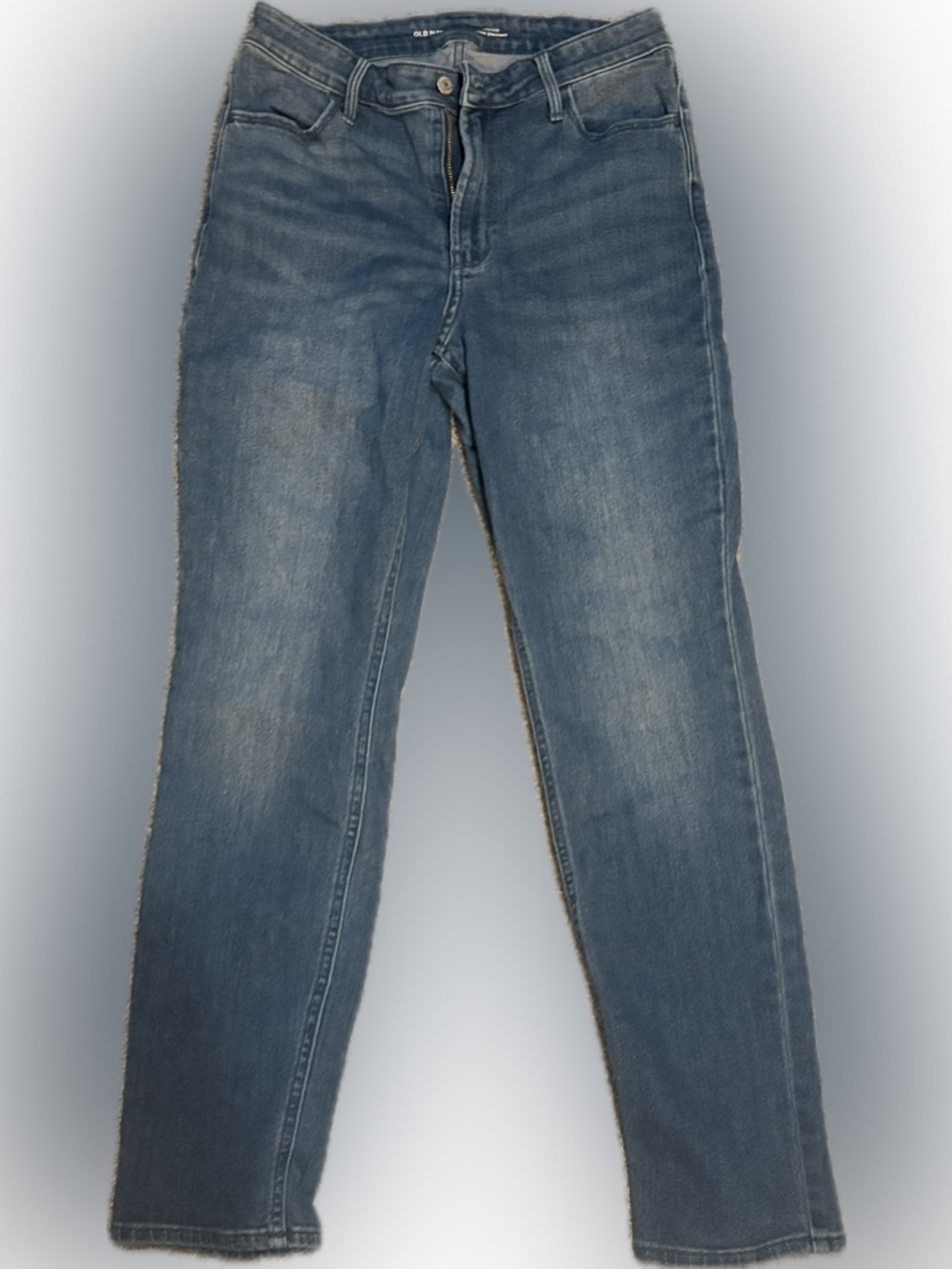 Old Navy Blue Denim High-Rise WOW Straight Jeans